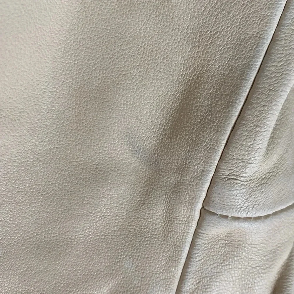 COLE HAAN Women's Jewel Neck Quilted Leather Jacket - Picture 9 of 14